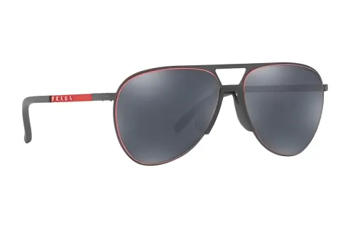 PRADA Injection Molded Aviator Sunglasses Men's Black