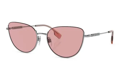 Burberry Alloy Irregular Shape Sunglasses Women's Silver