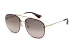 GUCCI Aviator Sunglasses Women's Brown
