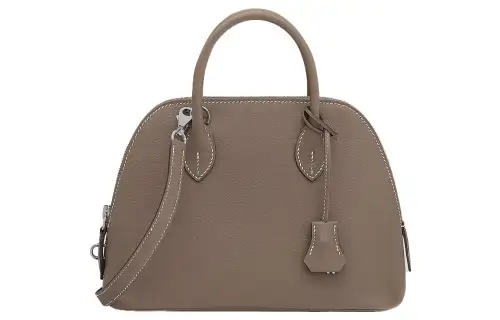 HERMES Bolide Evercolor Calfskin Bowling Bag, Shoulder Bag, Crossbody Bag, Handbag Women's 18 Etoupe Elephant Gray