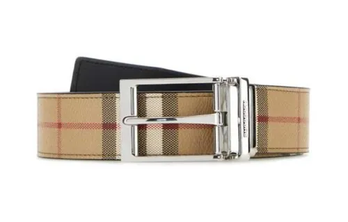 Burberry Checked Buckle Belt