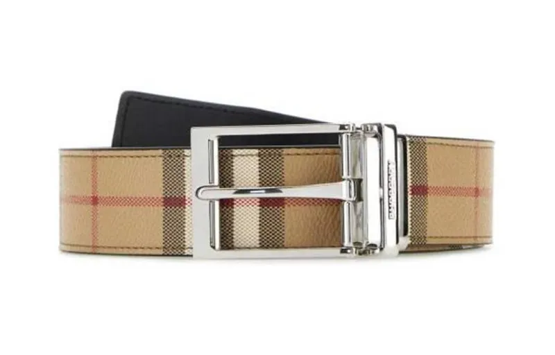 Burberry Checked Buckle Belt