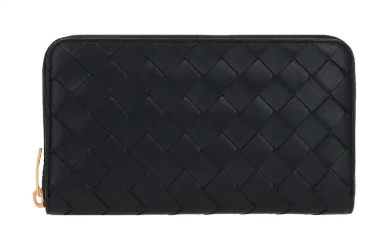 Bottega Veneta Intrecciato Zip Around Wallet