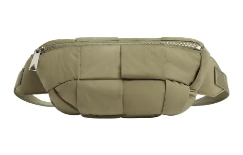 Bottega Veneta Cassette Bumbag Intreccio Travertine