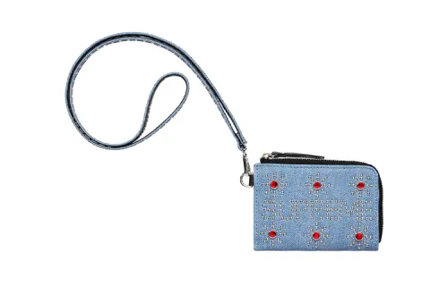 Supreme Cow Leather Wallet Regular Unisex Denim Blue