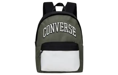 Converse Polyester Backpack Unisex Gray Olive