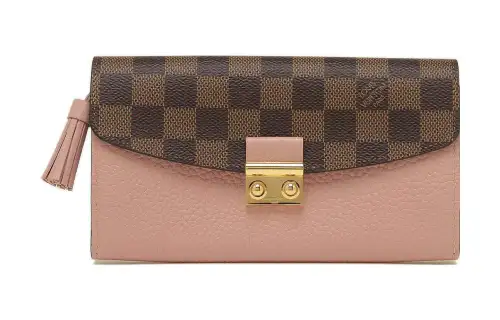 LOUIS VUITTON Croisette Wallet Women's Pink/Brown