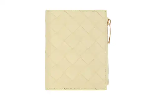 Bottega Veneta Lambskin Wallet Small Women's Yellow