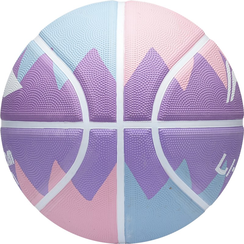 Li Ning Rubber Basketball Pink Purple Size 7 Training Unisex