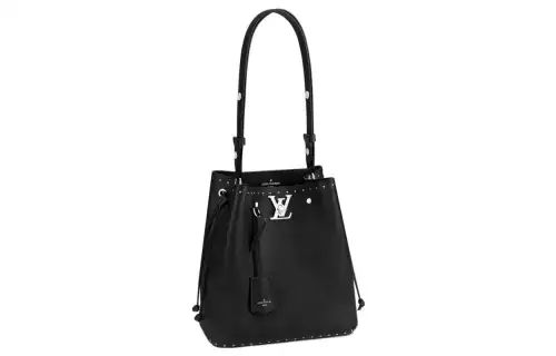 LOUIS VUITTON Cow Leather Crossbody Bag, Shoulder Bag Women's Black