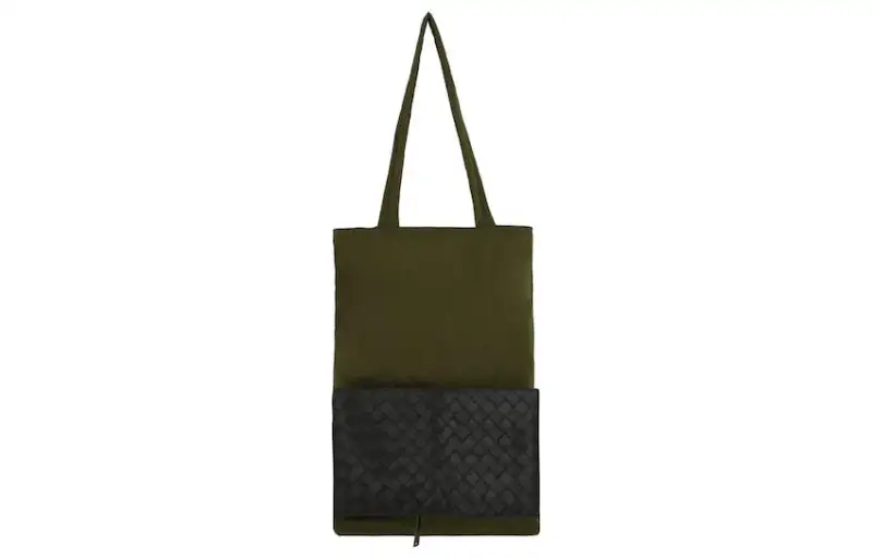 Bottega Veneta Nylon Tote Green/Black