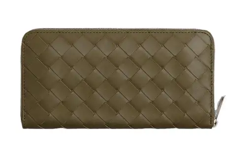 Bottega Veneta Intrecciato Zip Around Wallet