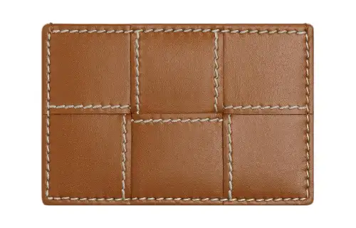 Bottega Veneta Calfskin Card Holder Men's Timber