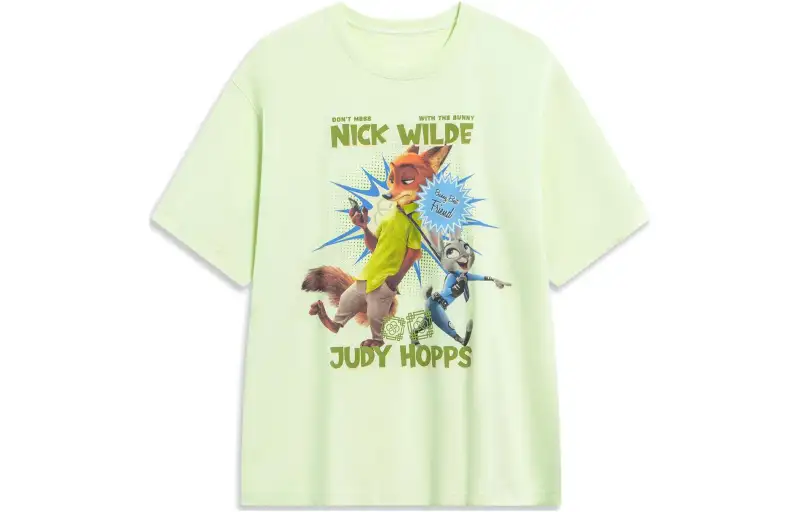 Li Ning x Disney T Shirt Men's Light Fruit Green