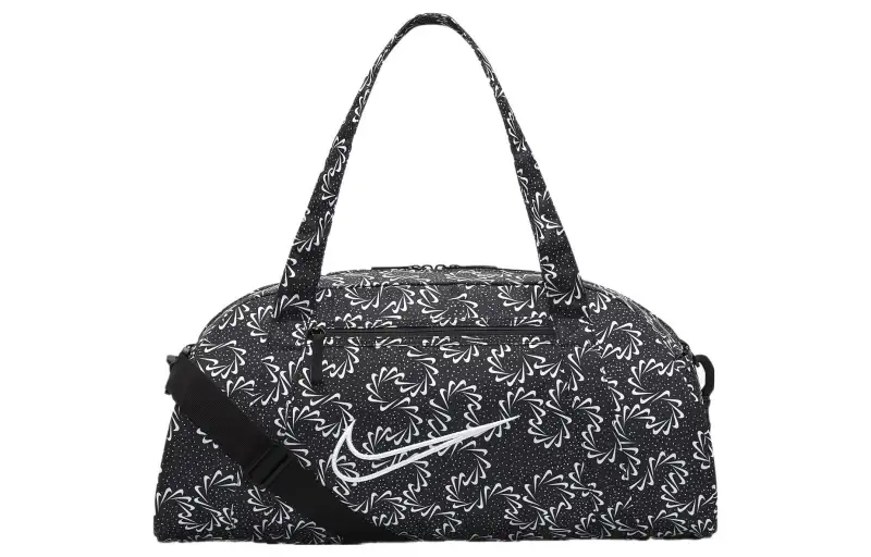Nike Polyester Gym Bag, Shoulder Bag, Crossbody Bag, Handbag Regular Women's Black/White