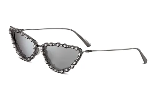 DIOR Alloy Cat Eye Sunglasses Women's Gray