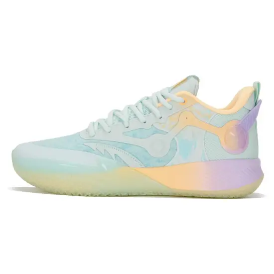 XTEP Lin Storm 2 Generation Basketball Shoes Men Low-Top Green Yellow/Purple
