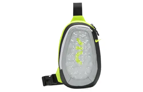 Nike Nylon Sling Bag, Crossbody Bag Regular Unisex Anthracite/Wolf Gray/Green