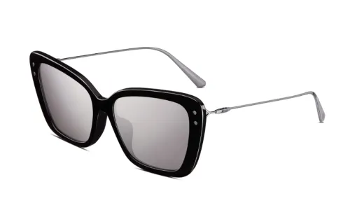 DIOR Plate And Metal Butterfly Sunglasses Women's Black