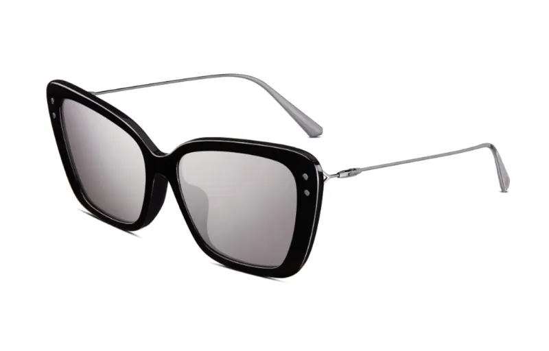 DIOR Plate And Metal Butterfly Sunglasses Women's Black