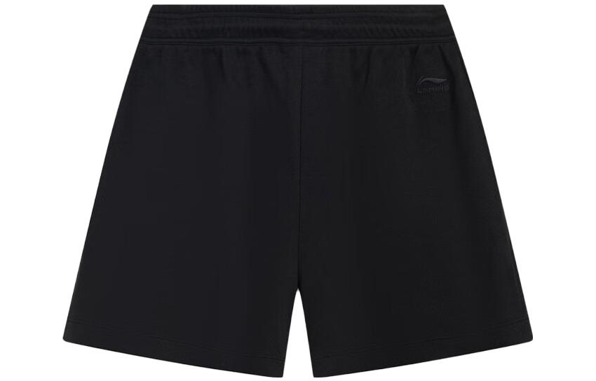 Li Ning Sports Life Collection Sports Shorts Women’s Black Moderate Woven Shorts