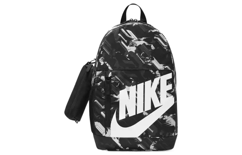 Nike Elemental Polyester Backpack Regular Unisex Black/White