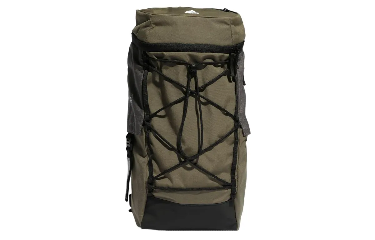Adidas Polyester Backpacks Unisex Olive Green