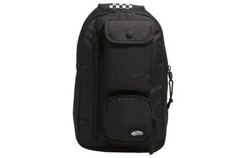 Vans Polyester Shoulder Bag, Crossbody Bag Regular Unisex Black/White
