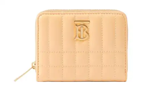 Burberry Lola Bag Lambskin Wallet Women's Beige