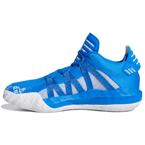 Adidas D Lillard 6 Basketball Shoes Men Low-top Blue