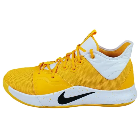 Nike PG 3 Basketball Shoes Men Mid-top White/Yellow