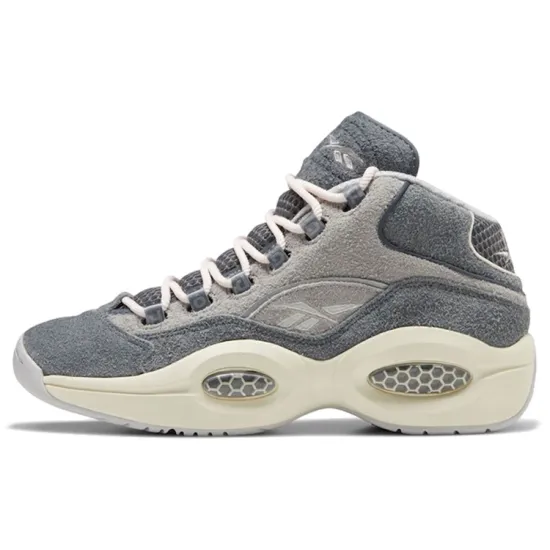 Reebok Question Mid Grey Suede