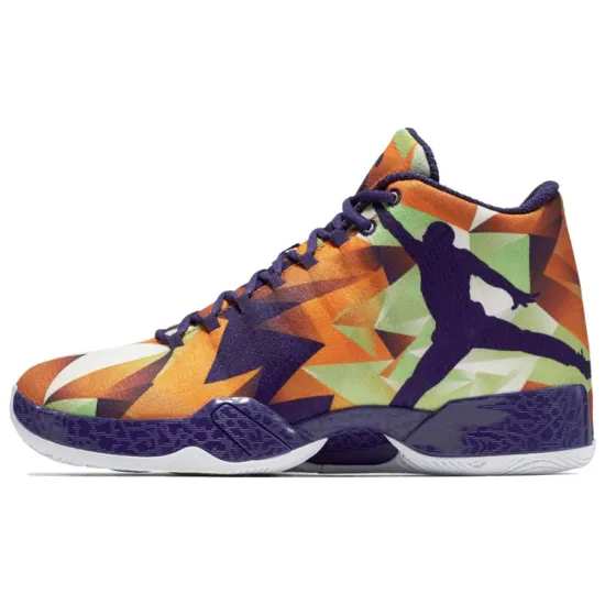 Air Jordan 29 Basketball Shoes Men High-top Black Ink/white/light Poison Green