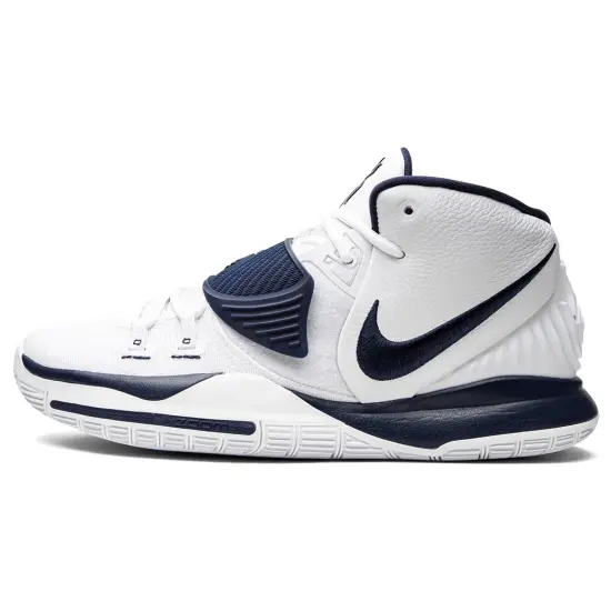 Nike Kyrie 6 Basketball Shoes Men Mid-top White/Blue