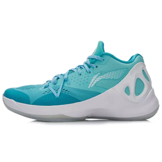 LINING SONIC 5 Basketball Shoes Men Low-Top Green White