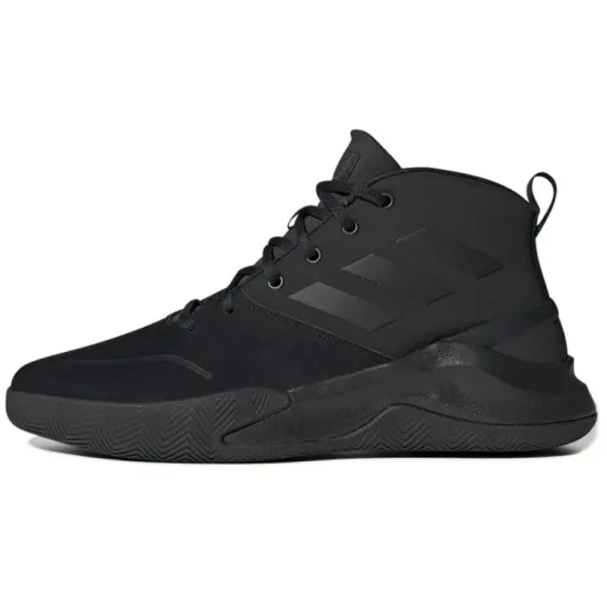Adidas OwnTheGame Basketball Shoes Men High-top Black
