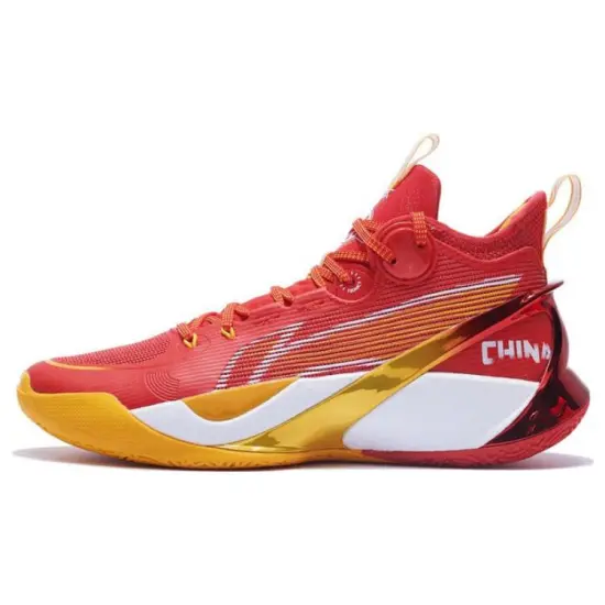LINING SONIC 10 Ultra Basketball Shoes Men Mid-Top Red