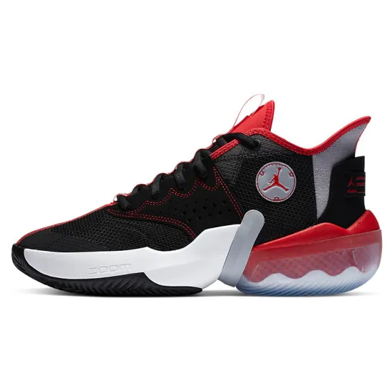 Jordan React Elevation Basketball Shoes Men Mid-top Black/white/red