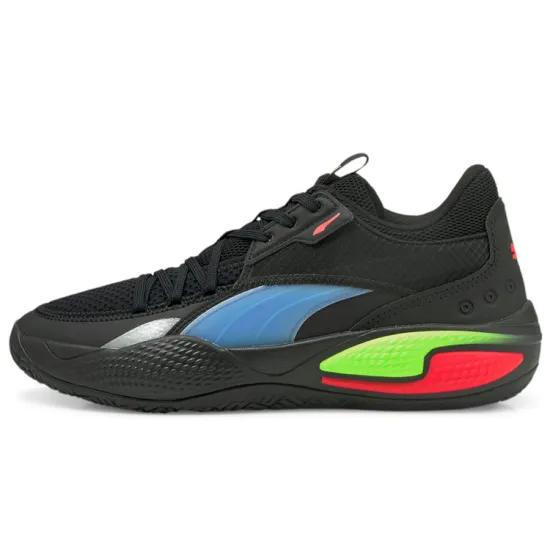 PUMA Court Rider 1.0 Basketball Shoes Men Low-top Black/Blue/Green/Red