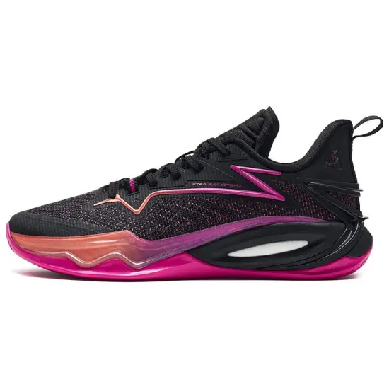 XTEP Light Attack 2 Generations Basketball Shoes Men Low-Top Black Purple