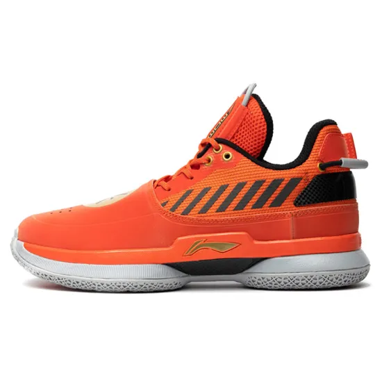 LiNing WOW 7 7 Durable Cushioning Low Top Basketball Shoes Men's Orange