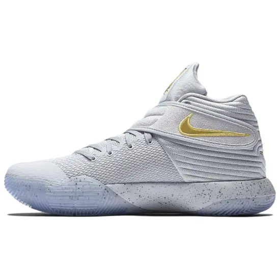Nike Kyrie 2 Basketball Shoes Men Mid-top Gray/Yellow
