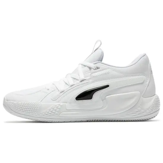 PUMA Court Rider Basketball Shoes Men Low-top White/black