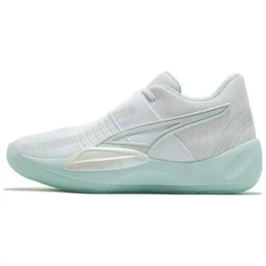 PUMA Rise Basketball Shoes Men Low-top White/green