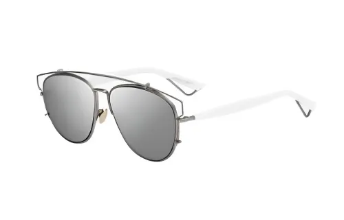DIOR Alloy Aviator Sunglasses Women's White