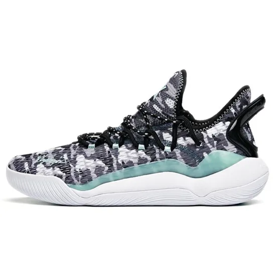 ANTA Light Cavalry 5 Basketball Shoes Men Low-Top Stone Gray/Misty Gray/ANTA White