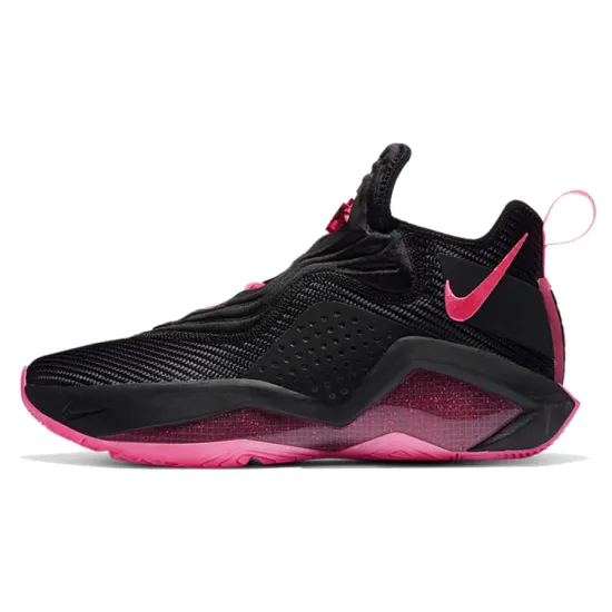 Nike Zoom Soldier 14 Basketball Shoes Unisex Mid-top Black/Pink