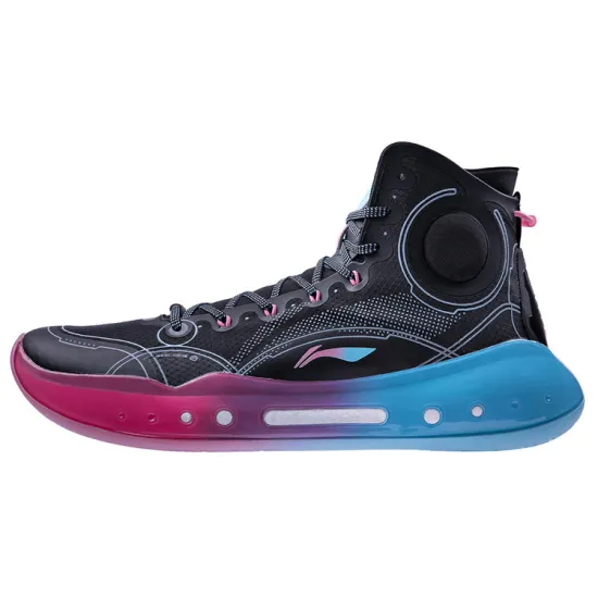 LINING YuShuai 14 Boom Basketball Shoes Men High Top Black/Azalea Pink