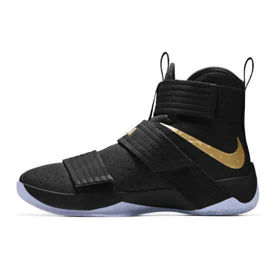 Nike LeBron Zoom Soldier 10 Black Gold 'Black Gold Yellow Gold'