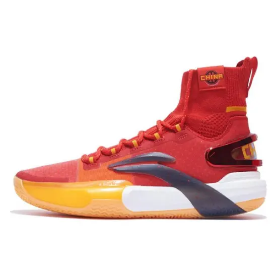 LINING Speed 9 Ultra Basketball Shoes Men High-Top Red